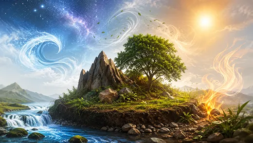 Earth Element Relation With Four Pancha Bhootas