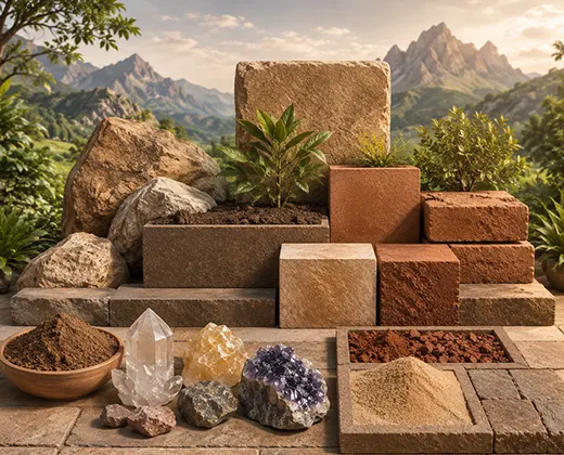 Shapes And Material Associated With Earth Element