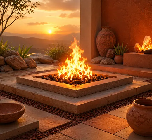 Shapes and Material Associated with Fire Element