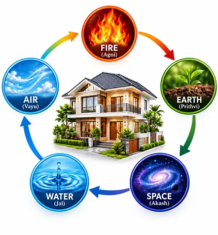 Pancha Bhootas Five Elements of Vastu Shastra